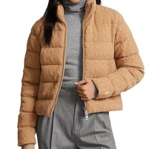 [NWT] Polo Ralph Lauren Cable Knit Puffer Jacket